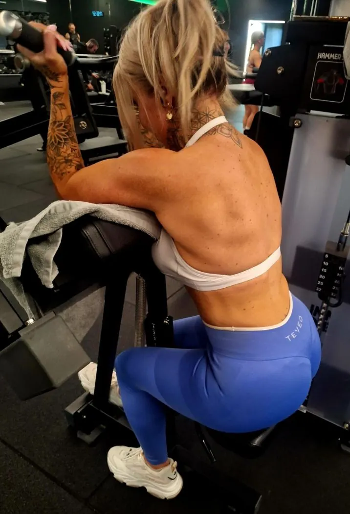Sporty aan het trainen
